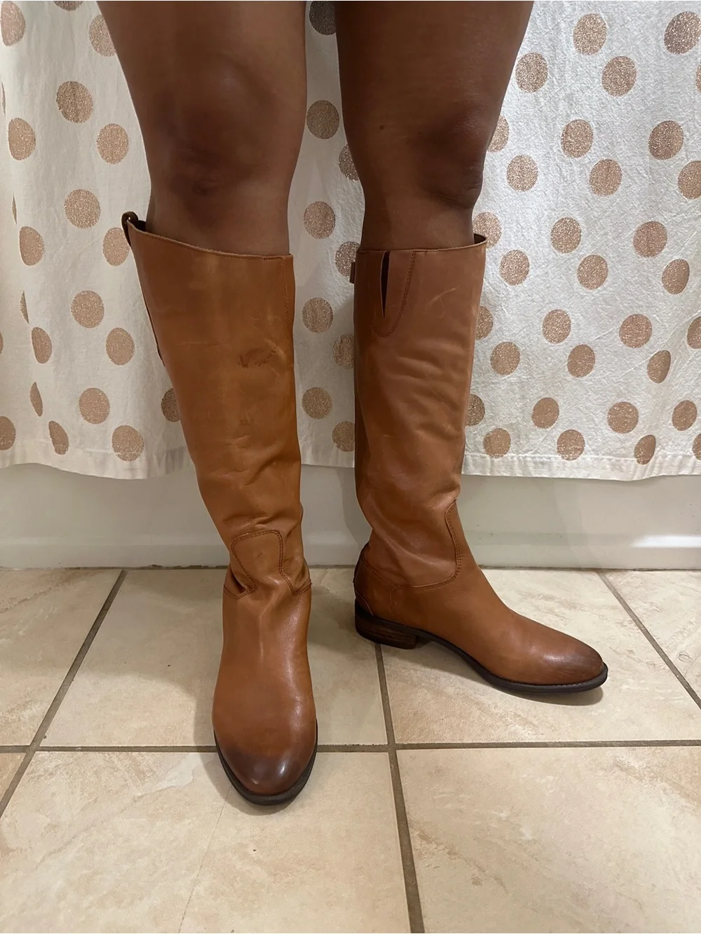 Tall Leather Riding Boots